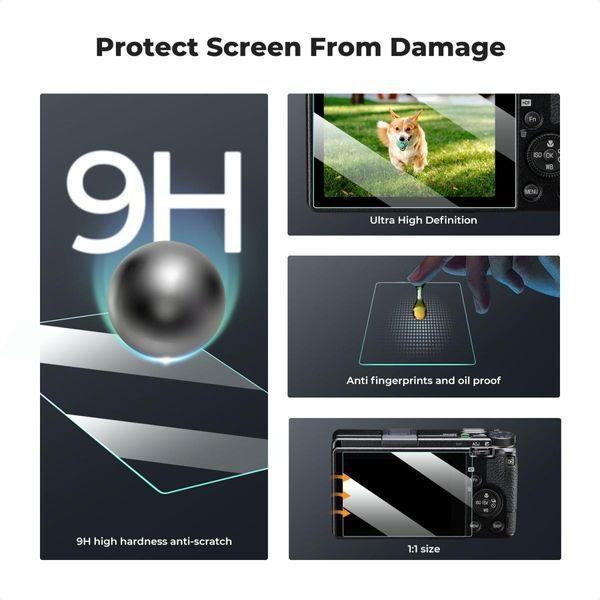 Захисне скло K&F Concept для екрана камери Ricoh GR III комплект 3шт із рівнем гарячого башмака*3 (SKU.2197) SKU.2197 фото