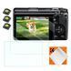 Захисне скло K&F Concept для екрана камери Ricoh GR III комплект 3шт із рівнем гарячого башмака*3 (SKU.2197) SKU.2197 фото 1