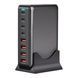Настольное USB зарядное устройство хаб 8в1 320W GaN3 (4*USB Type-C, 4*USB Type-A, быстрая зарядка) 120101.3 фото 2