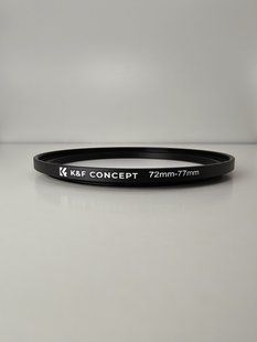 Перехідник K&F Concept для об'єктива камери, світлофільтрів з кроком вверх 72-77мм