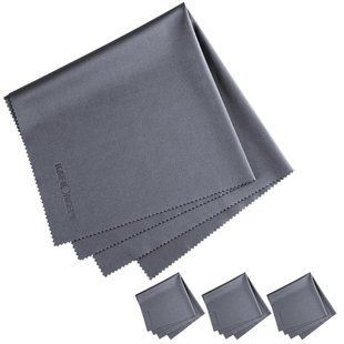 Серветки з мікрофібри K&F Concept 40,6*40,6см сірі для чищення оптики, об&rsquo;єктивів камер, окулярів, екранів комплект 4шт (SKU.1690) SKU.1690 фото