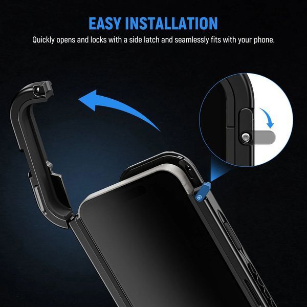 Клітка рамка корпус другого покоління для смартфона NEEWER PA044 для iPhone 15 Pro Max комплект з 2 ручками PA026