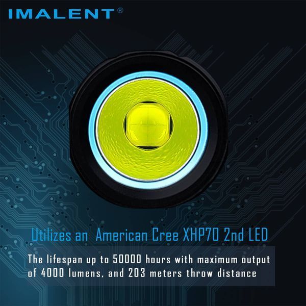 Компактний ручний кишеньковий EDC ліхтар Imalent LD70 Gold (4000Лм, 203м, 1100мАг) 180101.1 фото