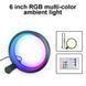Розумний світлодіодний нічник RGB-O 15см настільна атмосферна лампа з пультом та bluetooth підключенням до смартфона (світіння в р 100228 фото 3