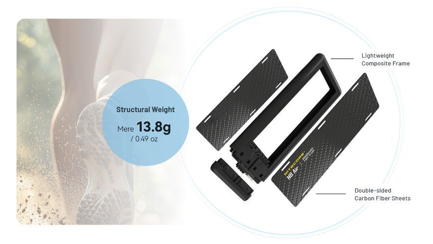 Зовнішній зарядний пристрій Power Bank повербанк Nitecore NB AIR (QC 3.0, 4900mAh, USB-C) 011310.1 фото