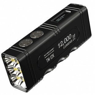 Мощный перезаряжаемый фонарь Nitecore TM12K с OLED дисплеем (6xCree XHP50 HD, 12000 люмен, 5 режимов, USB Type 010321 фото