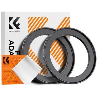 Переходное кольцо 55-67 мм K&F Concept для объектива камеры, светофильтров с шагом вверх комплект 2шт.(KF05.341) KF05.341 фото