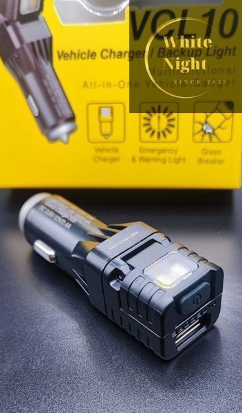 Nitecore VCL10 Многофункциональный фонарь от прикуривателя и автомобильное зарядное устройство 010413 фото