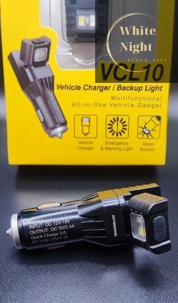 Nitecore VCL10 Многофункциональный фонарь от прикуривателя и автомобильное зарядное устройство 010413 фото