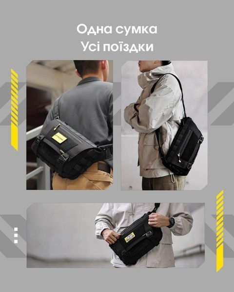 Універсальна повсякденна сумка Nitecore SLB06 чорна (Cordura 500D, 7л)