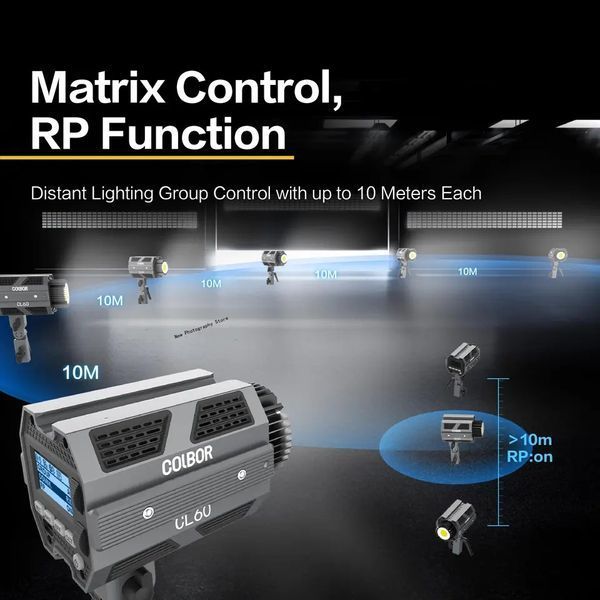 Світильник студійний світлодіодний COLBOR CL60R RGB чорний 060106 фото