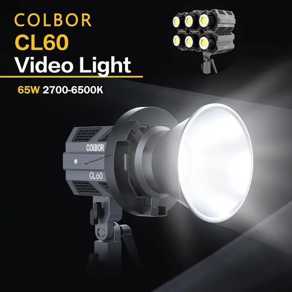 Світильник студійний світлодіодний COLBOR CL60R RGB чорний 060106 фото