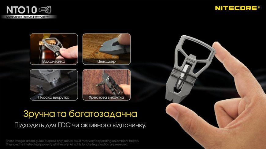 Титановий мультитул Nitecore NTO10