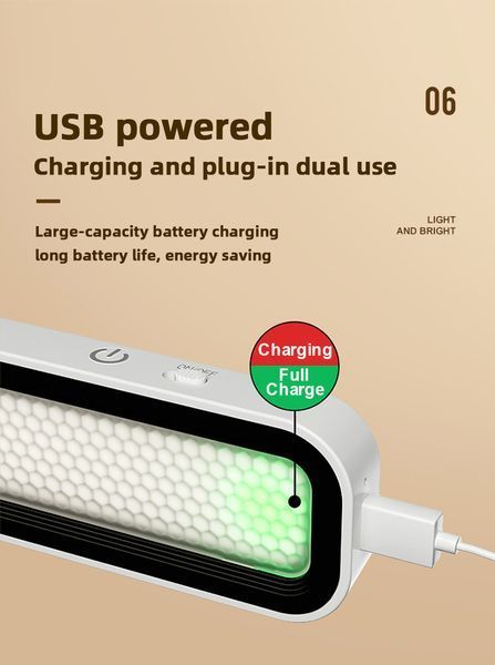 Портативна LED лампа на акумуляторі, підсвітка 100214 фото