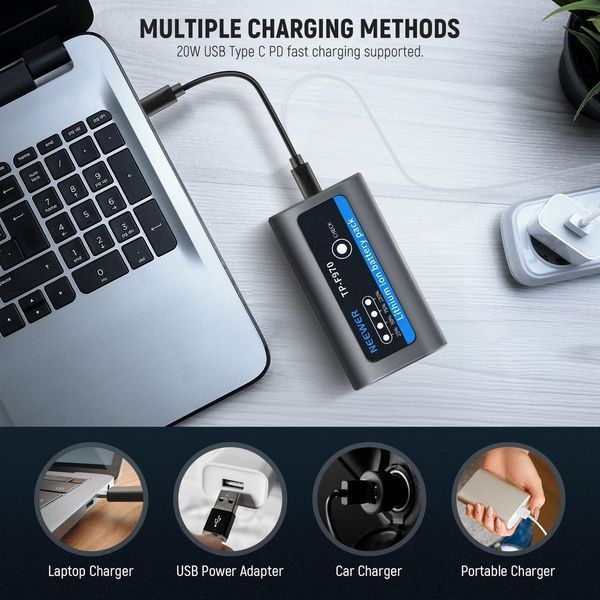 Акумулятор Neewer TP-F970 10500mAh для Sony NP-F970 Grey