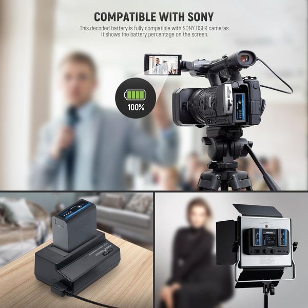 Акумулятор Neewer TP-F970 10500mAh для Sony NP-F970 Grey
