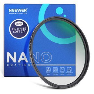 Фільтр м'якого білого туману NEEWER Soft White Diffusion 1/4 NW-S SERIES 58mm 10101919 фото