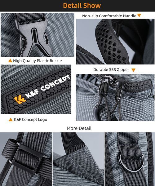 Професійний рюкзак для камери, штатива, ноутбука K&F Concept 25 л Nature Wander 03 (сірий) (KF13.098V1) KF13.098V1 фото