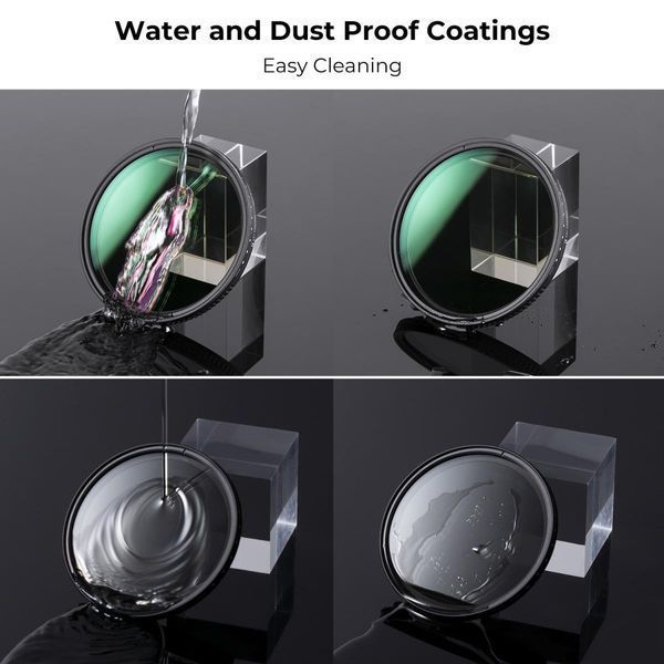 Світлофільтр K&F Concept Nano-D Series Variable ND2-400 зі змінною нейтральною щільністю 62мм (KF01.2359V1)