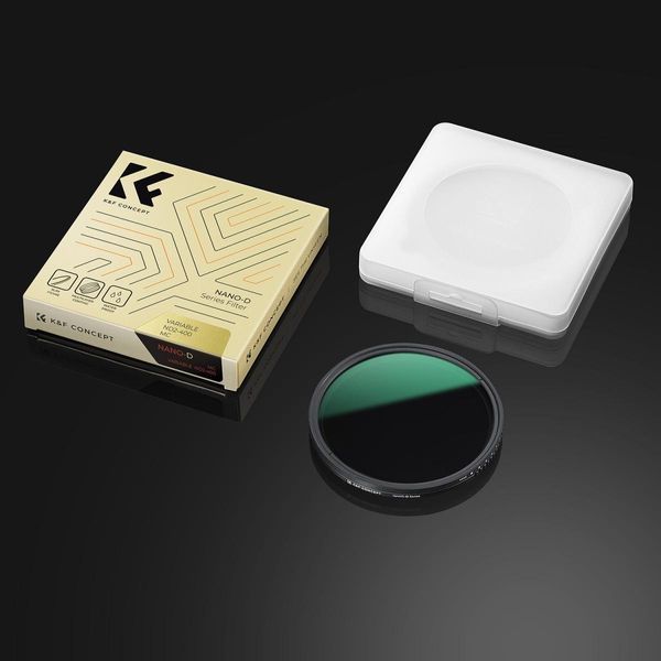 Світлофільтр K&F Concept Nano-D Series Variable ND2-400 зі змінною нейтральною щільністю 62мм (KF01.2359V1)
