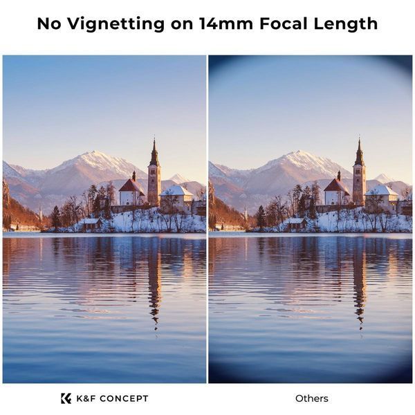 Світлофільтр K&F Concept Nano-D Series Variable ND2-400 зі змінною нейтральною щільністю 62мм (KF01.2359V1)