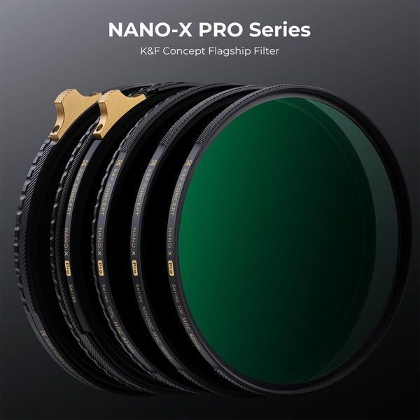 Поляризаційний ультратонкий світлофільтр K&F Concept Nano-X PRO CPL 62мм 36 покриттів з футлярем (KF01.2312) KF01.1989 фото