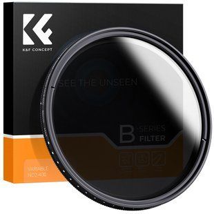 Світлофільтр K&F Concept Nano-B зі змінною щільністю 58 мм ND2 - ND400 9 ступенів (KF01.1109)