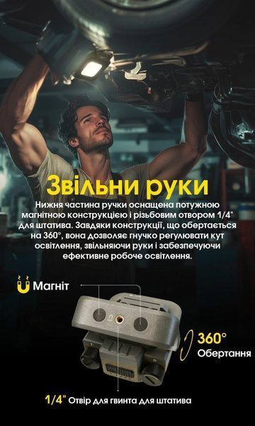 Багатофункціональний антимоскітний ліхтар Power Bank Nitecore NWL30 з магнітним кріпленням (18000 мАг, 3000Лм) 010107.1 фото