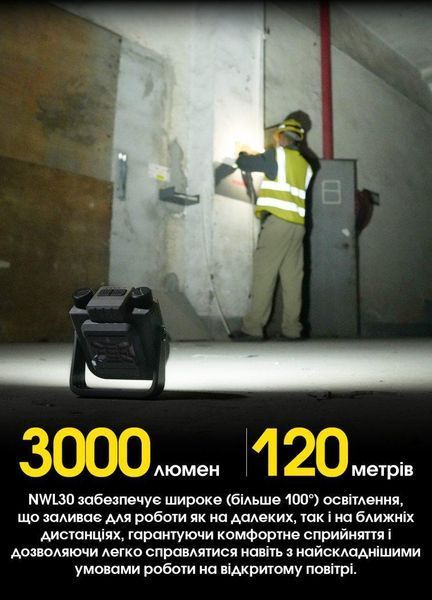 Багатофункціональний антимоскітний ліхтар Power Bank Nitecore NWL30 з магнітним кріпленням (18000 мАг, 3000Лм) 010107.1 фото