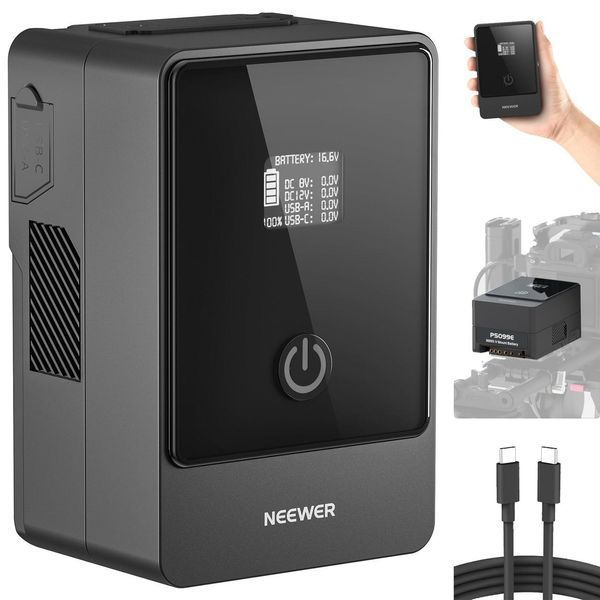 Акумулятор для фото- відеокамер NEEWER PS099E Mini 6800mAh 14.5V 99Wh V Mount Battery 10104243 фото
