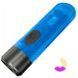 Потужний міні-наключний ліхтар Nitecore TIKI GITD Blue, люмінесцентний з ультрафіолетом 010331 фото 1