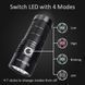 Надпотужний ручний перезаряджуваний ліхтар Sofirn SP36PRO (4* SST40 LED, 8000Люмен, 423м, USB Type-C, комплект з АКБ 3*18650) 040105 фото 5