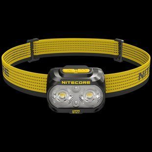 Налобний ліхтар із універсальним живленням Nitecore UT27 2024 PRO (2АКБ HLB1500, UHE LED), чорний