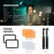 Комплект двухцветного студийного USB света со штативом 135 см NEEWER BASICS BP66 Bi-Color 10Вт 3200+5600К 2шт. 10106044 фото 8