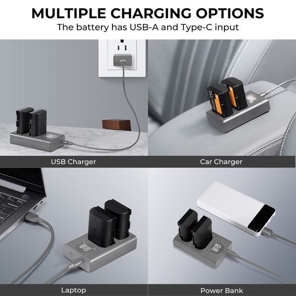 Акумуляторна батарея K&F Concept LP-E6NH 2250mAh для Canon (KF28.0021V2) KF28.0021V2 фото