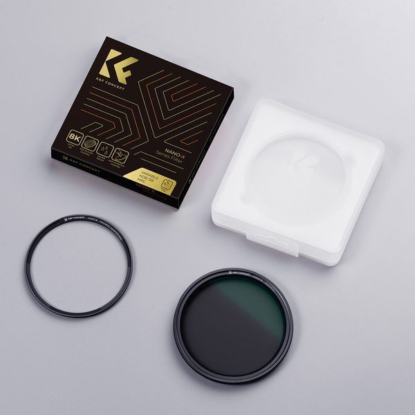 Магнітний світлофільтр K&F Concept Nano-X ND8-ND128 (3-7 ступенів) зі змінною нейтральною щільністю 58мм (KF01.1976)