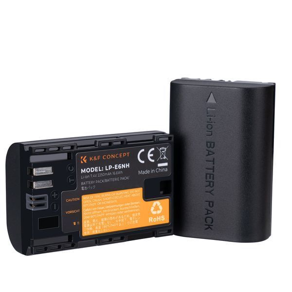 Акумуляторна батарея K&F Concept LP-E6NH 2250mAh для Canon (KF28.0021V2) KF28.0021V2 фото
