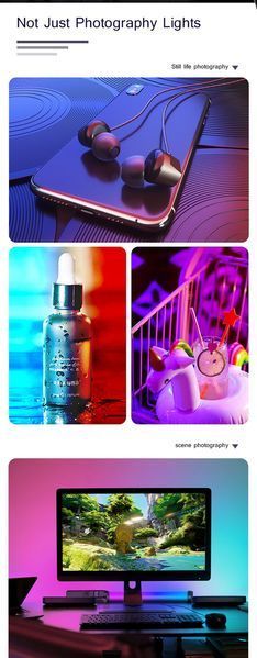 Різнокольорова LED лампа для фотостудії Stick RGB 50см, CRI 95+, 2500-9000К з кріпленням на штатив 100501 фото