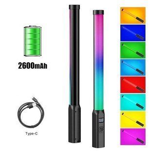 Різнокольорова LED лампа для фотостудії Stick RGB 50см, CRI 95+, 2500-9000К з кріпленням на штатив 100501 фото