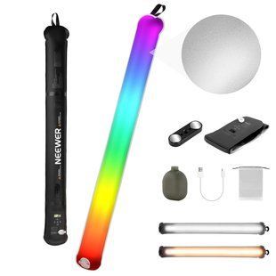 Портативна кольорова ручна надувна світлодіодна лампа NEEWER BASICS GC30C 30W RGB (2700K-6500K, RGB, CRI 95, 90см) 10105722 фото