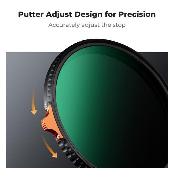 Світлофільтр K&F Concept Nano-X Series Variable ND2-400 зі змінною нейтральною щільністю 58мм (KF01.1461)