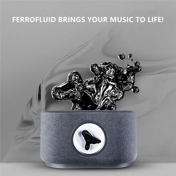Bluetooth-колонка Sovenomund Ferrofluid із бездротовим зарядним пристроєм для смартфона 15 Вт Grey 100313 фото
