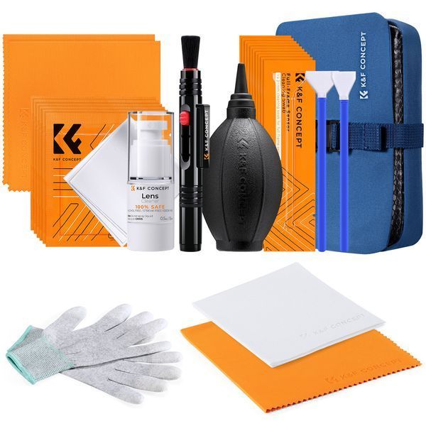Професійний набір для чищення оптики K&F Concept Optical Cleaning Kit 23 в 1 для фото та відеотехніки (SKU.1868)