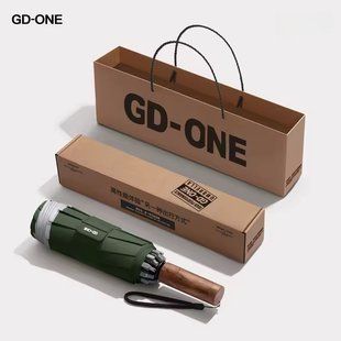 Парасоля автомат GD-ONE зворотного складання зі світловідбиваючою стрічкою та захистом від UV випромінювання зелена, 60 спиць 100910.4 фото