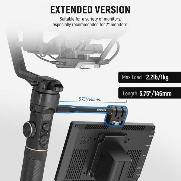 Регулируемый крепеж для полевого монитора Neewer GA005 для стедикама DJI, ZHIYUN, MOZA 10104400 фото