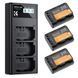Комплект з трьох акумуляторів та зарядного пристрою K&F Concept NP-FZ100 2280mAh для камер Sony (KF28.0038) KF28.0038 фото 1