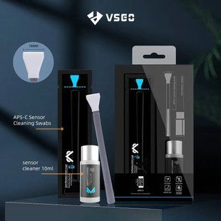 Набір для чищення матриці цифрової дзеркальної камери VSGO APS-C VS-S02E (рідина та 10 швабр 16мм) 070118 фото