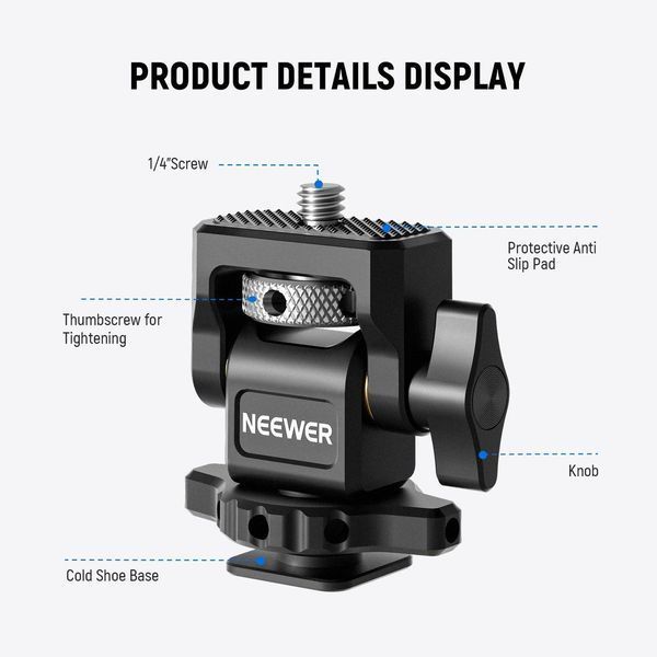 Держатель монитора 5"~7" Neewer MA002 с креплением холодный башмак (360&deg; поворот, 180&deg; наклон) 10103577 фото