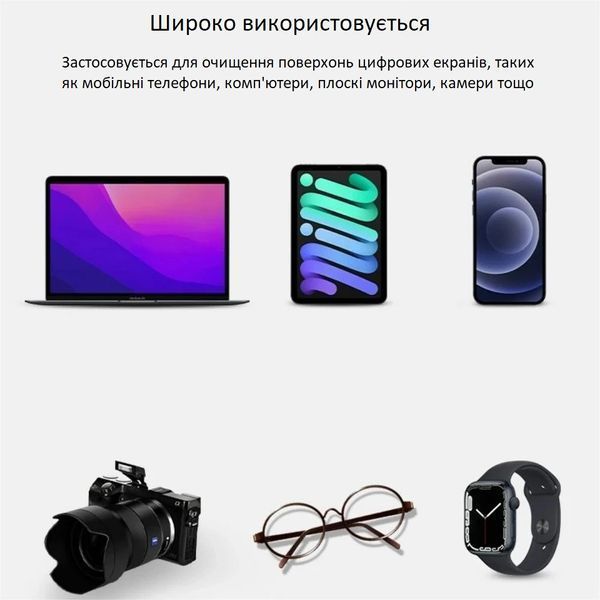Салфетка из микрофибры для чистки дисплеев, мониторов, оптики 150301.1 фото