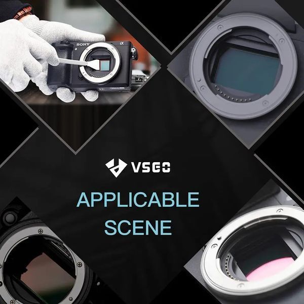 Набір для чищення матриці цифрової дзеркальної камери VSGO APS-C VS-S02E (рідина та 10 швабр 16мм) 070118 фото